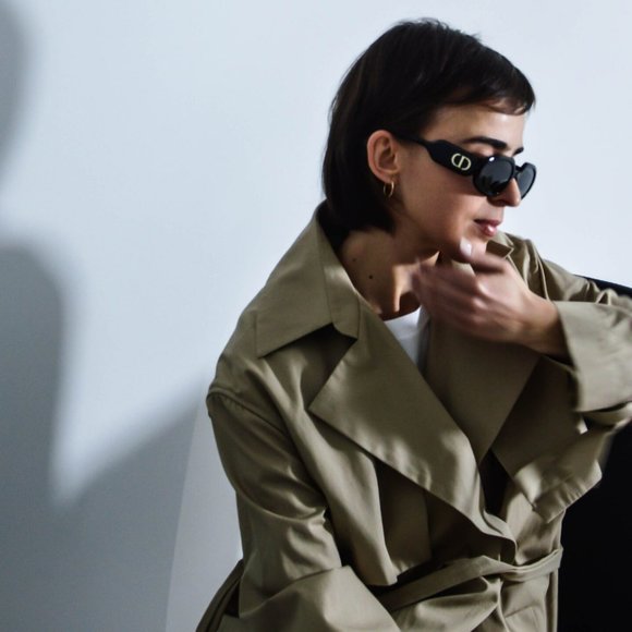 FINAL PRICE NEW DIOR DiorBobby R2U 10A0 SHINY BLACK / SMOKE SUNGLASSES - Picture 4 of 12